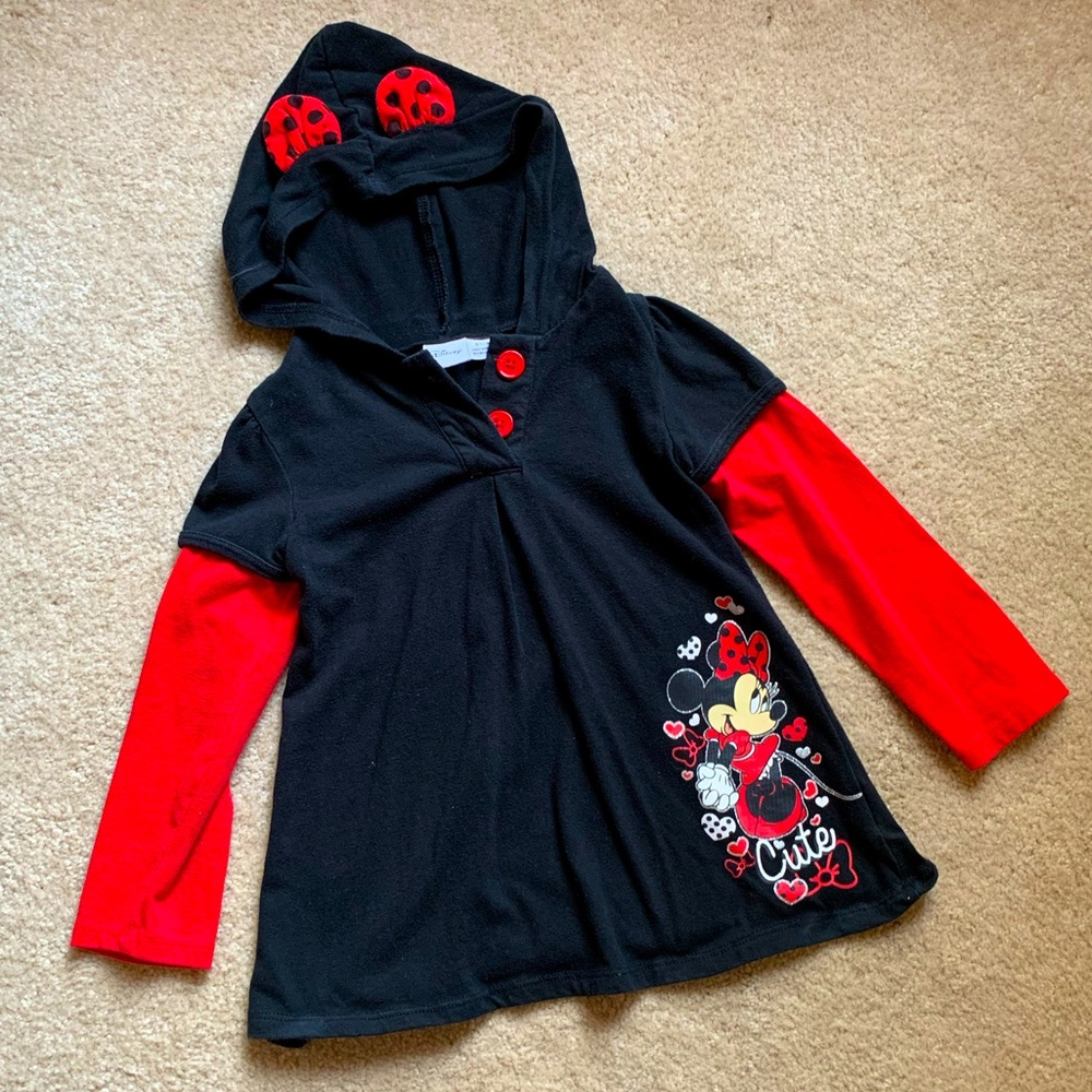 Girls Minnie Mouse hooded sweatshirt